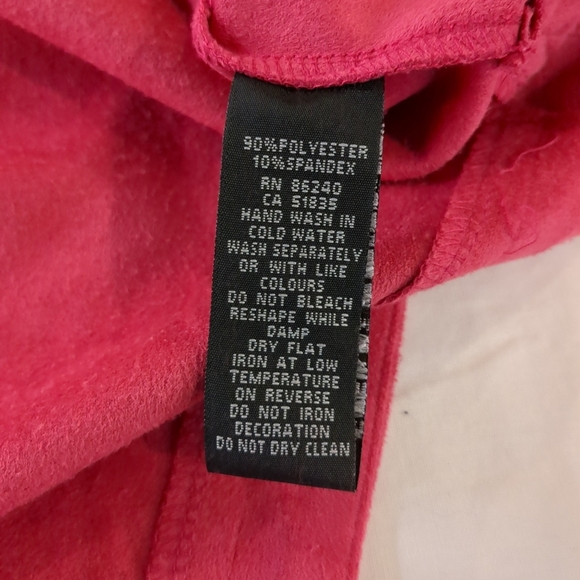 Ravel women's Hi/Lo back long sleeve button down pink shirt, size M - Picture 5 of 8